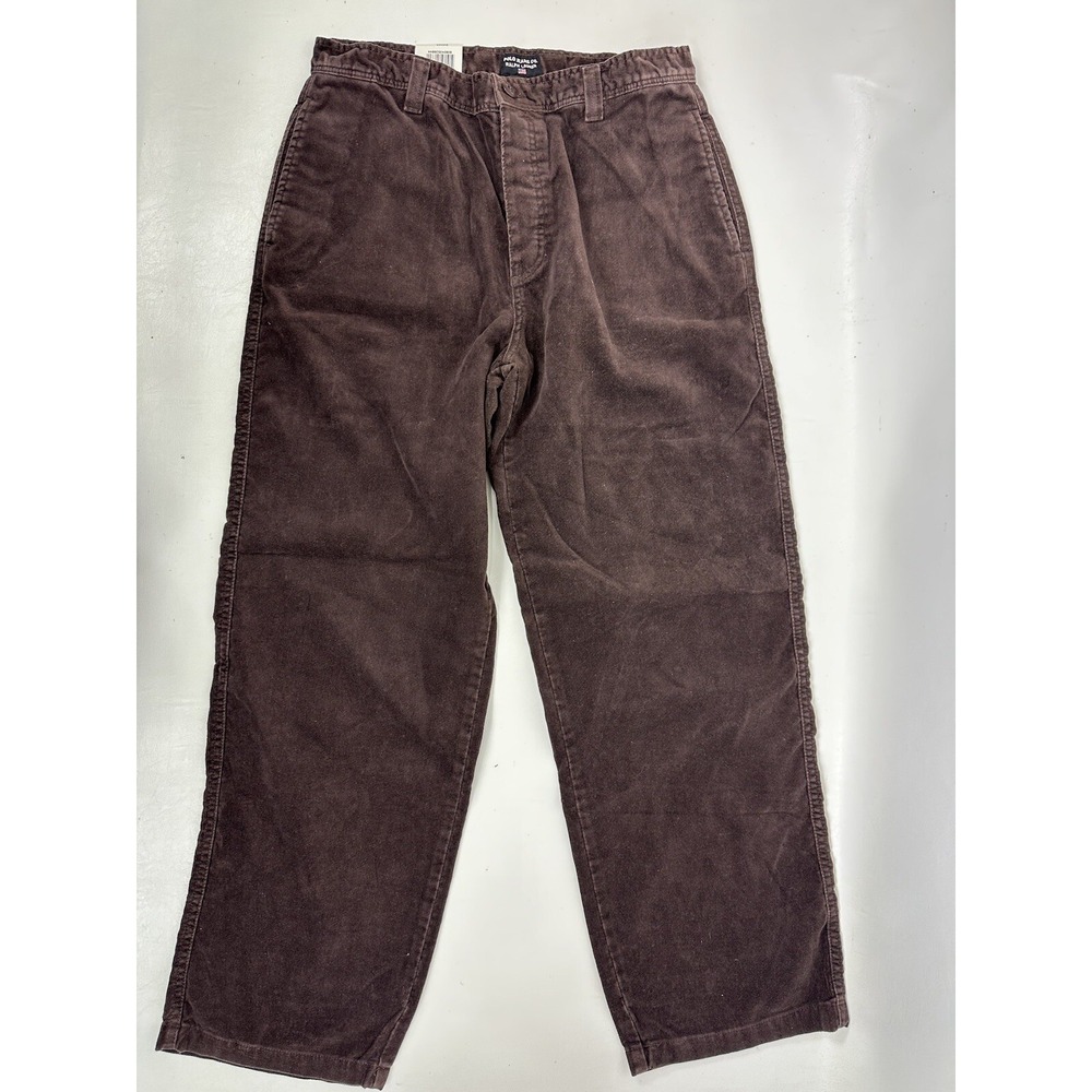 Ralph Lauren Polo Jeans Co Corduroy Auto Pants Vintage USA Made Size 34x32 Brown